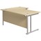 Jemini 1800mm Corner Desk, Right Hand, Silver Double Cantilever Legs, Maple Jemini 1800mm Corner Desk, Right Hand, Silver Double Cantilever Legs, Maple
