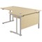 Jemini 1800mm Corner Desk, Right Hand, Silver Double Cantilever Legs, Maple Jemini 1800mm Corner Desk, Right Hand, Silver Double Cantilever Legs, Maple
