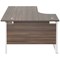 Jemini 1800mm Corner Desk, Left Hand, White Double Cantilever Legs, Walnut Jemini 1800mm Corner Desk, Left Hand, White Double Cantilever Legs, Walnut