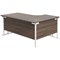 Jemini 1800mm Corner Desk, Left Hand, White Double Cantilever Legs, Walnut Jemini 1800mm Corner Desk, Left Hand, White Double Cantilever Legs, Walnut