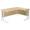 Jemini 1800mm Corner Desk, Right Hand, White Double Cantilever Legs, Maple Jemini 1800mm Corner Desk, Right Hand, White Double Cantilever Legs, Maple