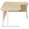 Jemini 1800mm Corner Desk, Right Hand, White Double Cantilever Legs, Maple Jemini 1800mm Corner Desk, Right Hand, White Double Cantilever Legs, Maple