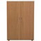 Jemini Two-Tone Medium Cupboard, 3 Shelves, 1200mm High, Oak and White