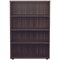 Jemini Medium Wooden Bookcase, 3 Shelves, 1200mm High, Walnut