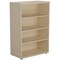 Jemini Medium Wooden Bookcase, 3 Shelves, 1200mm High, Maple Jemini Medium Wooden Bookcase, 3 Shelves, 1200mm High, Maple