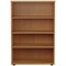 Jemini Medium Wooden Bookcase, 3 Shelves, 1200mm High, Oak Jemini Medium Wooden Bookcase, 3 Shelves, 1200mm High, Oak