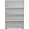 Jemini Medium Wooden Bookcase, 3 Shelves, 1200mm High, White Jemini Medium Wooden Bookcase, 3 Shelves, 1200mm High, White