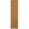 Jemini Tall Wooden Bookcase, 4 Shelves, 1600mm High, Oak