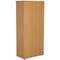 Jemini Tall Wooden Bookcase, 4 Shelves, 1800mm High, Beech