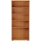 Jemini Tall Wooden Bookcase, 4 Shelves, 1800mm High, Beech