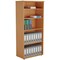 Jemini Tall Wooden Bookcase, 4 Shelves, 1800mm High, Beech Jemini Tall Wooden Bookcase, 4 Shelves, 1800mm High, Beech
