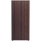 Jemini Tall Wooden Cupboard, 4 Shelves, 1800mm High, Walnut