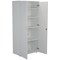 Jemini Tall Wooden Cupboard, 4 Shelves, 1800mm High, White Jemini Tall Wooden Cupboard, 4 Shelves, 1800mm High, White