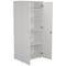 Jemini Tall Wooden Cupboard, 4 Shelves, 1800mm High, White Jemini Tall Wooden Cupboard, 4 Shelves, 1800mm High, White