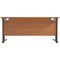 Jemini 1600mm Rectangular Desk, Black Single Upright Cantilever Legs, Beech