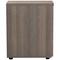 Jemini Essentials 3 Drawer Desk High Pedestal, 600mm Deep, Grey Oak