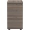 First 3 Drawer Desk High Pedestal, 600mm Deep, Grey Oak First 3 Drawer Desk High Pedestal, 600mm Deep, Grey Oak