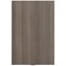Jemini Essentials 3 Drawer Desk High Pedestal, 600mm Deep, Grey Oak