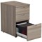 First 3 Drawer Desk High Pedestal, 600mm Deep, Grey Oak First 3 Drawer Desk High Pedestal, 600mm Deep, Grey Oak