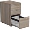 First 3 Drawer Desk High Pedestal, 600mm Deep, Grey Oak First 3 Drawer Desk High Pedestal, 600mm Deep, Grey Oak