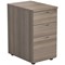 First 3 Drawer Desk High Pedestal, 800mm Deep, Grey Oak First 3 Drawer Desk High Pedestal, 800mm Deep, Grey Oak