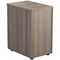 Jemini Essentials 3 Drawer Desk High Pedestal, 800mm Deep, Grey Oak