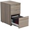 First 3 Drawer Desk High Pedestal, 800mm Deep, Grey Oak First 3 Drawer Desk High Pedestal, 800mm Deep, Grey Oak