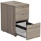 First 3 Drawer Desk High Pedestal, 800mm Deep, Grey Oak First 3 Drawer Desk High Pedestal, 800mm Deep, Grey Oak