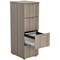 Jemini Essentials Foolscap Filing Cabinet, 4 Drawer, Grey Oak