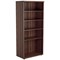 Jemini Tall Wooden Bookcase, 4 Shelves, 1800mm High, Walnut Jemini Tall Wooden Bookcase, 4 Shelves, 1800mm High, Walnut