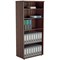 Jemini Tall Wooden Bookcase, 4 Shelves, 1800mm High, Walnut Jemini Tall Wooden Bookcase, 4 Shelves, 1800mm High, Walnut