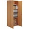 Jemini Extra Tall Wooden Cupboard, 4 Shelves, 2000mm High, Beech Jemini Extra Tall Wooden Cupboard, 4 Shelves, 2000mm High, Beech
