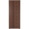 Jemini Extra Tall Wooden Cupboard, 4 Shelves, 2000mm High, Walnut