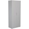 Jemini Extra Tall Wooden Cupboard, 4 Shelves, 2000mm High, White Jemini Extra Tall Wooden Cupboard, 4 Shelves, 2000mm High, White