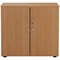 Jemini Desk High Wooden Cupboard, 1 Shelf, 730mm High, Beech