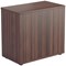Jemini Desk High Wooden Cupboard, 1 Shelf, 730mm High, Walnut