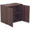Jemini Desk High Wooden Cupboard, 1 Shelf, 730mm High, Walnut