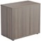 Jemini Desk High Wooden Cupboard, 1 Shelf, 730mm High, Grey Oak