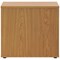 Jemini Desk High Wooden Cupboard, 1 Shelf, 730mm High, Oak