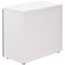 Jemini Two-Tone Desk High Cupboard, 1 Shelf, 730mm High, Grey Oak and White
