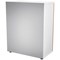 Jemini Two-Tone Desk High Cupboard, 1 Shelf, 730mm High, Oak and White