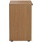 Jemini Desk High Wooden Bookcase, 1 Shelf, 730mm High, Oak