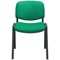 Jemini Ultra Multipurpose Black Frame Stacking Chair, Green