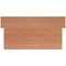 Jemini Two-Tone Reception Unit, 1600x800x740mm, Beech & White