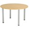 Jemini Circular Meeting Table, 1200x1200mm, Oak