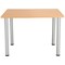Jemini Rectangular Meeting Table, 1200x800mm, Beech