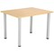 Jemini Rectangular Meeting Table, 1200x800mm, Oak