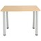 Jemini Rectangular Meeting Table, 1200x800mm, Oak