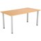 Jemini Rectangular Meeting Table, 1600x800mm, Beech