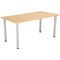 Jemini Rectangular Meeting Table, 1600x800mm, Oak